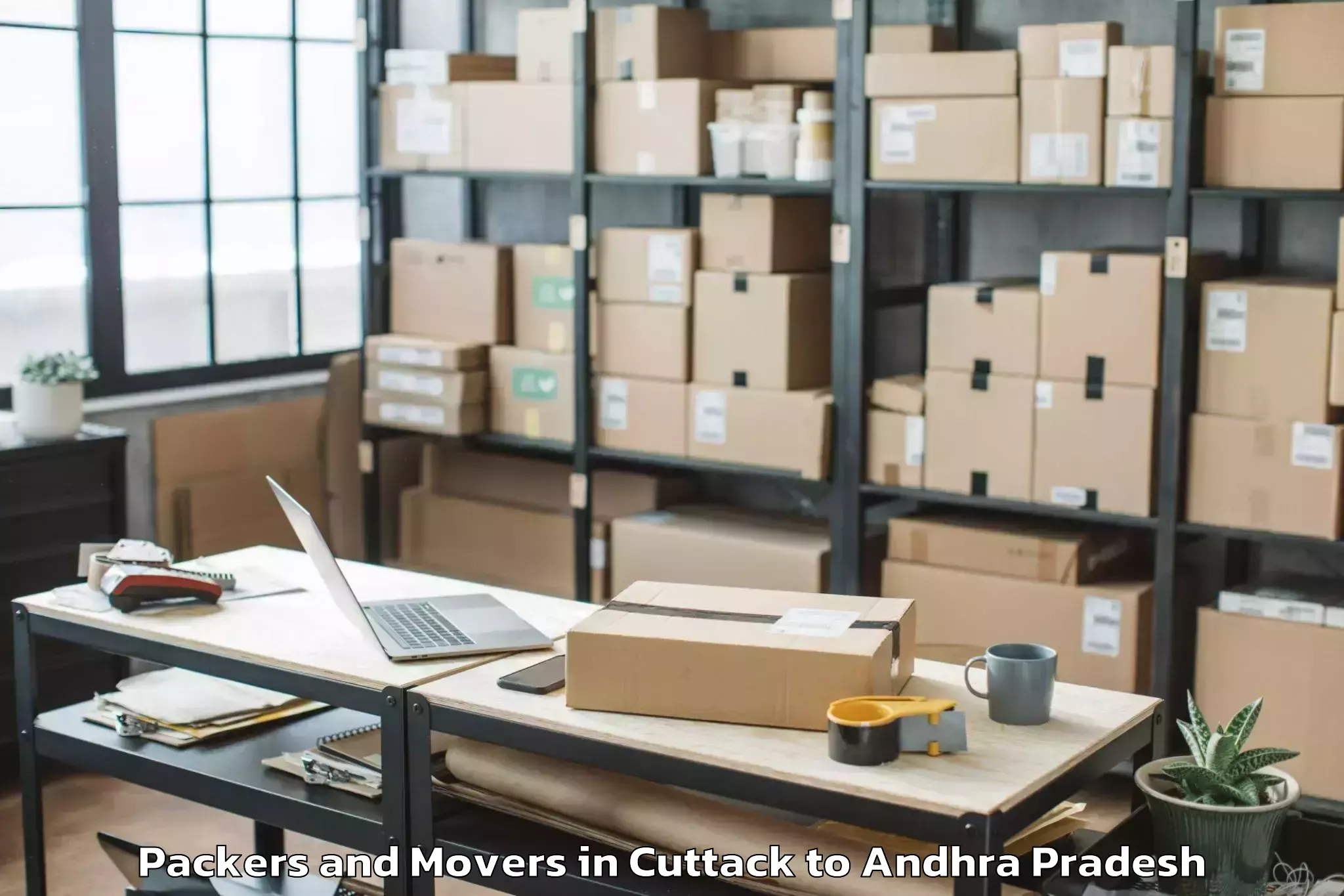 Efficient Cuttack to Vajrakarur Packers And Movers